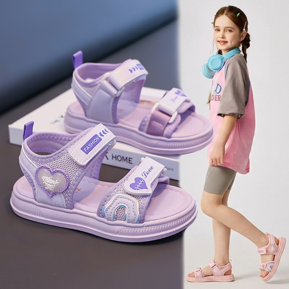 Sport Loop Velcro - Sandali da Principessa a Cuore per